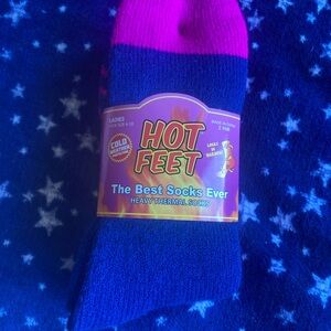 Women's Heavy Thermal Socks - Pink and Blue, All Day Protection, Heat Trapping